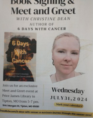 Book signing and meet and greet with Christine Dean